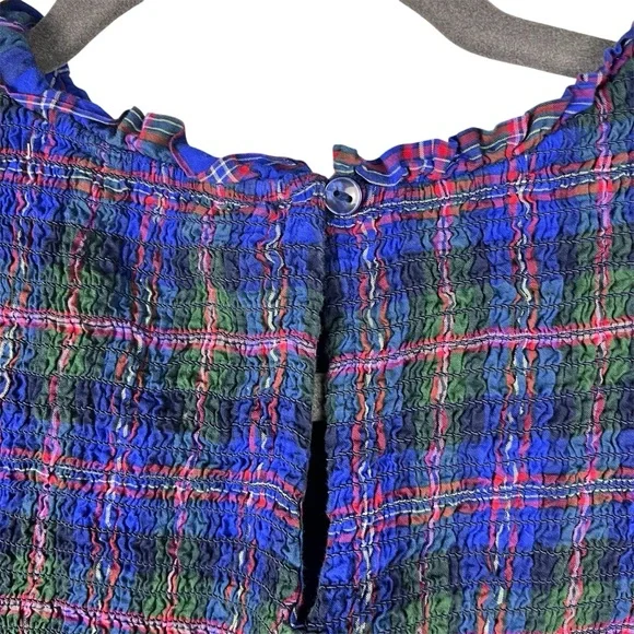 Old Navy Women’s top medium plaid casual office preppy academia - Picture 4 of 5